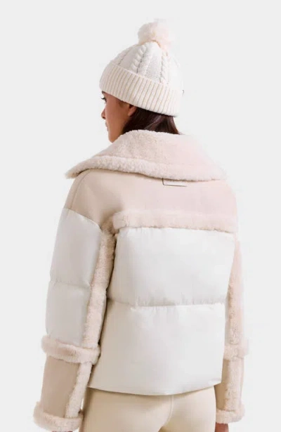 Rudsak Shirley Down & Shearling Puffer In White