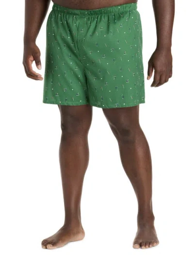 Harbor Bay By Dxl Big & Tall 3-pk 4.5 Inch Woven Boxers In Multi