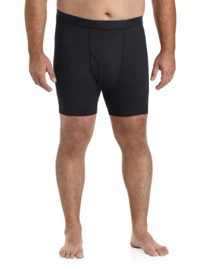 Harbor Bay By Dxl Big & Tall 3-pk Active Stretch 4 Inch Boxer Briefs In Green