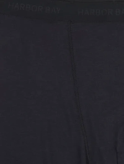 Harbor Bay By Dxl Big & Tall 4 Inch Stretch Boxer Briefs In Black