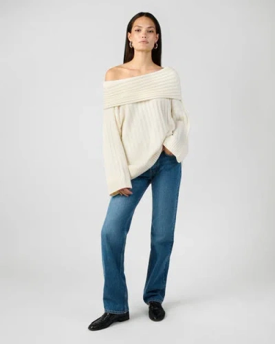 Weworewhat Oversized Off Shoulder Sweater In White