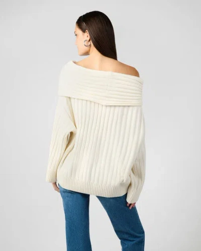 Weworewhat Oversized Off Shoulder Sweater In White