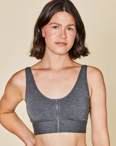 Meadow Wilderness Front Closure Bra Mastectomy Friendly In Gray