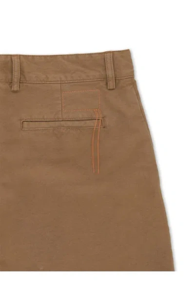 Fortela Mainet Cotton Chino Trousers In Brown