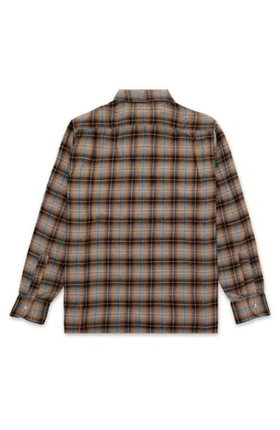 Fortela Baker Bowling Shirt In Brown