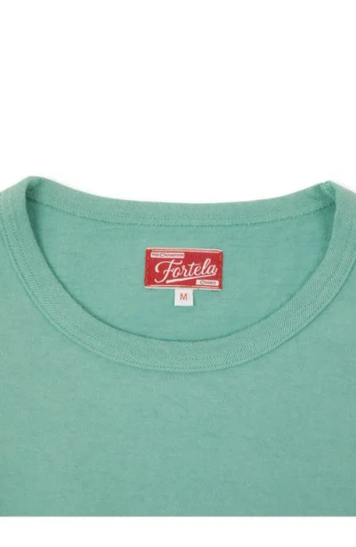 Fortela Tubejp Cotton Chest Pocket T-shirt In Green
