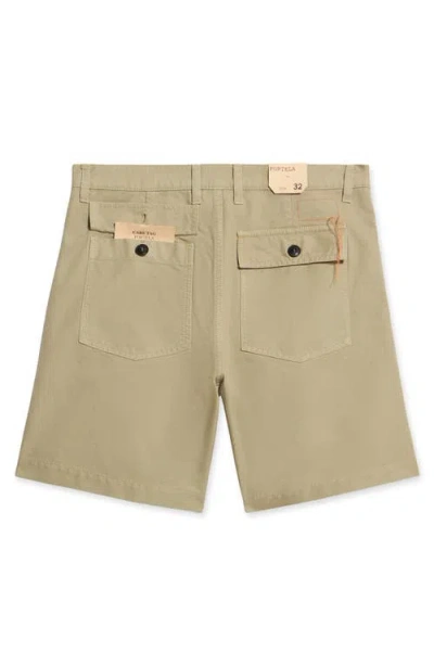 Fortela Rebel Cotton Pocket Bermuda In Neutral