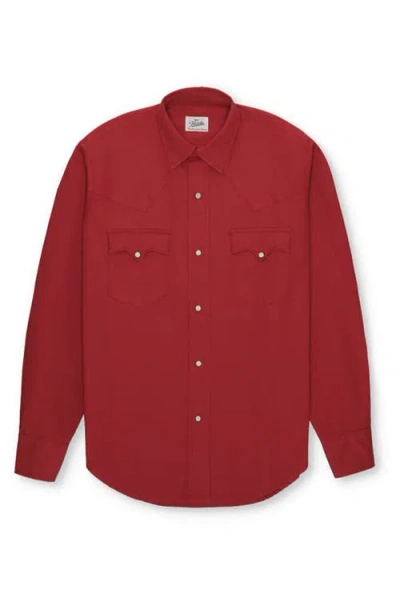 Fortela Kayace Texan Cotton Shirt In Red