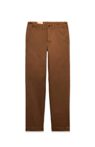 Fortela Wallace Herringbone Trousers In Brown