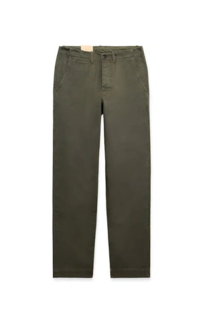 Fortela Wallace Herringbone Trousers In Green