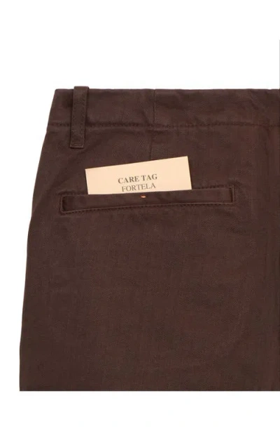 Fortela Wallace Herringbone Trousers In Black