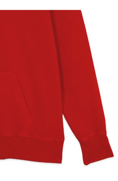 Fortela Vintagehood Fleece Jersey Hoodie In Red
