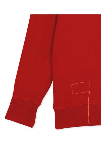 Fortela Vintagehood Fleece Jersey Hoodie In Red