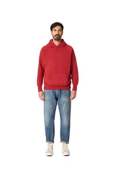 Fortela Vintagehood Fleece Jersey Hoodie In Red