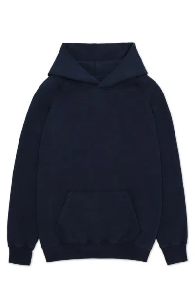 Fortela Vintagehood Fleece Jersey Hoodie In Blue
