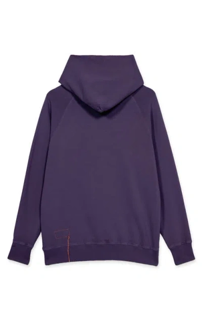 Fortela Vintagehood Fleece Jersey Hoodie In Purple