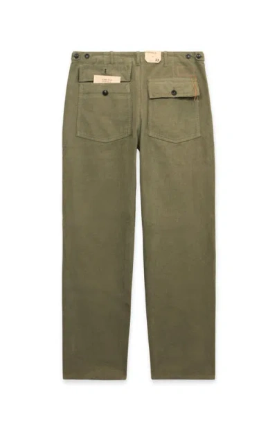 Fortela Newfatigue Corduroy Fatigue Trousers In Green