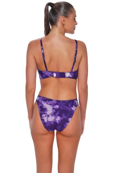 Sunsets Kauai Keyhole Bikini Swimsuit Top In Purple