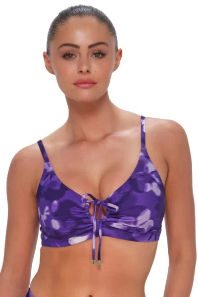 Sunsets Kauai Keyhole Bikini Swimsuit Top In Purple