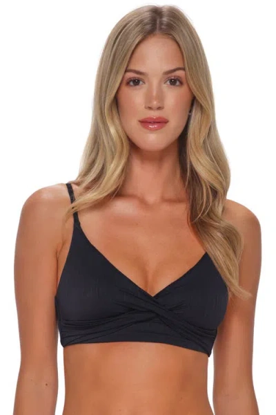 Sunsets Lyla Bralette Bikini Swimsuit Top In Black