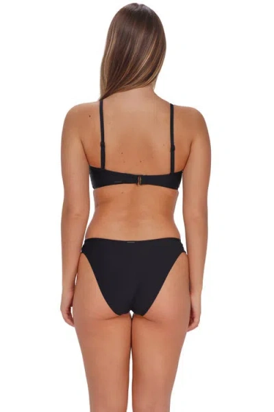 Sunsets Loretta Bandeau Bikini Swimsuit Top In Black