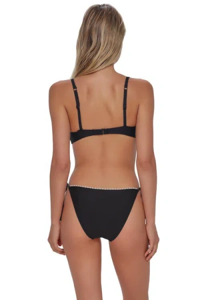 Swim Systems Pom Pom Sylvia Bralette Bikini Swimsuit Top In Black