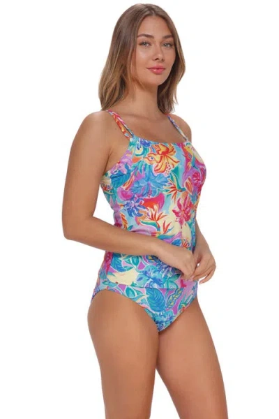 Sunsets Taylor Tankini Swimsuit Top In Blue