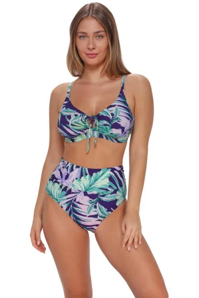 Sunsets Hannah High Waist Bikini Swim Bottoms In Multi