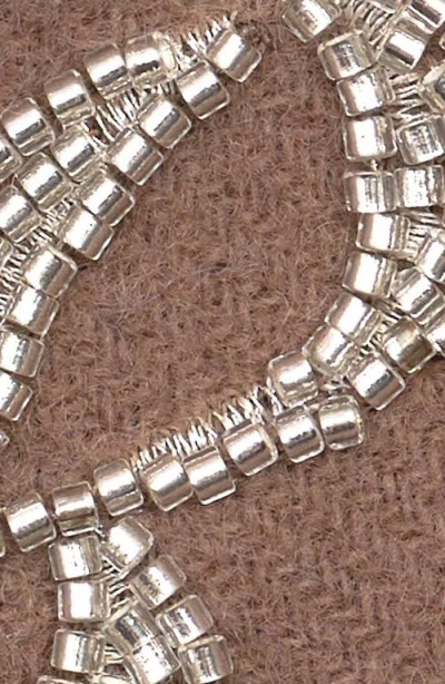 Ralph Lauren Lauren  Beaded Logo Scarf In Brown