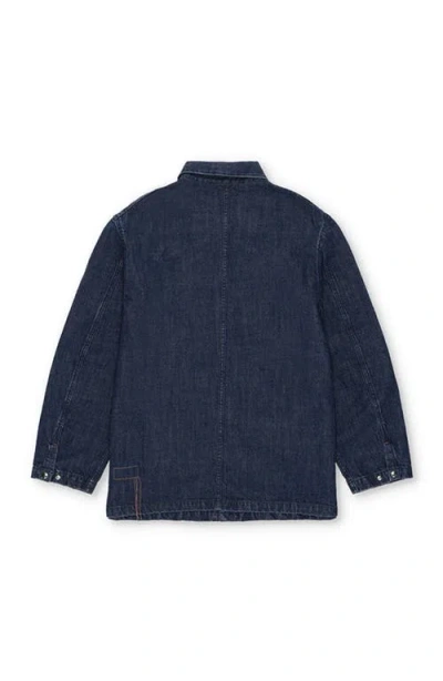 Fortela Blake Indigo Rinse Denim Jacket In Blue