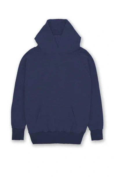Fortela Vintagehood Fleece Jersey Hoodie In Blue