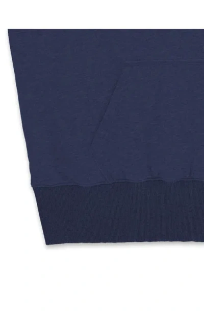 Fortela Vintagehood Fleece Jersey Hoodie In Blue