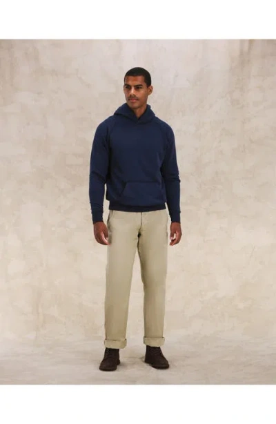 Fortela Vintagehood Fleece Jersey Hoodie In Blue