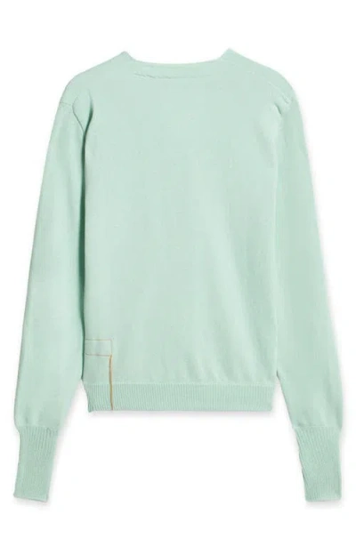 Fortela Oliver Cotton Knit Cardigan In Green