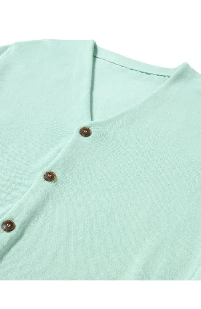 Fortela Oliver Cotton Knit Cardigan In Green