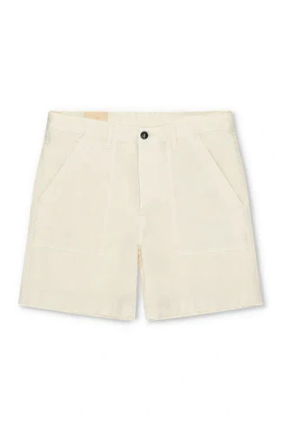 Fortela Rebelt Cotton Pocket Bermuda In White