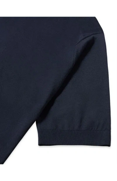 Fortela Isis Short Sleeve Knit Polo In Blue