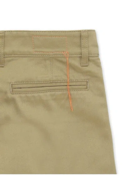 Fortela New York Heavyweight Cotton Gabardine Pleated Pants In Green