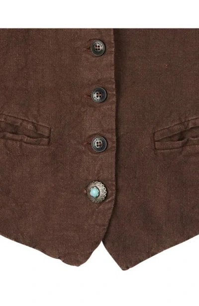 Fortela Debby Vest In Brown