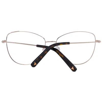 Bally Burgundy Women Optical Frames In Gold