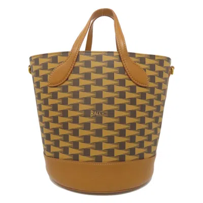 Pre-owned Bally Brown Pvc Tote Bag ()