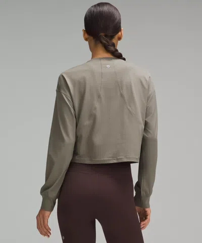 Lululemon Abrasion-resistant Training Long-sleeve Shirt In Gray