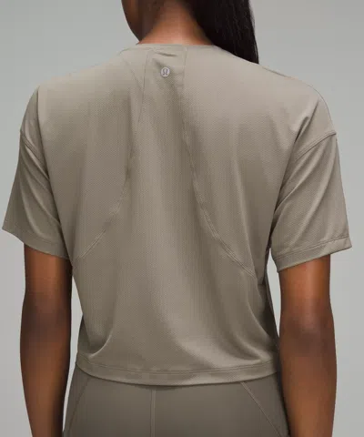 Lululemon Abrasion-resistant Training T-shirt In Gray