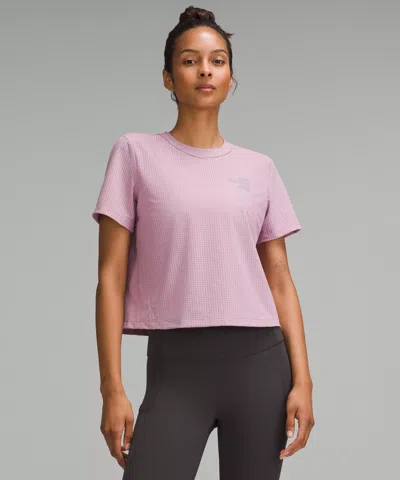 Lululemon Breathable Running Short-sleeve Shirt In Pink