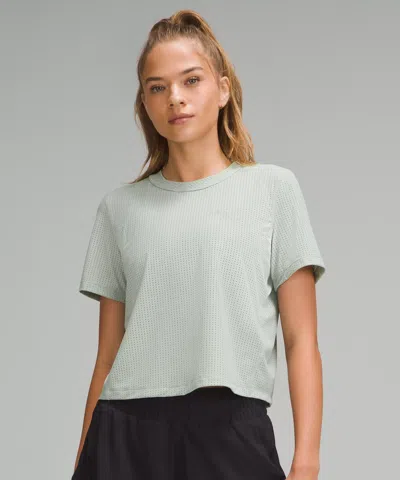 Lululemon Breathable Running Short-sleeve Shirt In Green