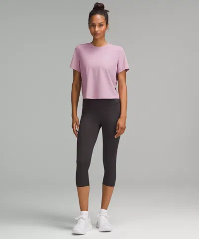 Lululemon Breathable Running Short-sleeve Shirt In Pink