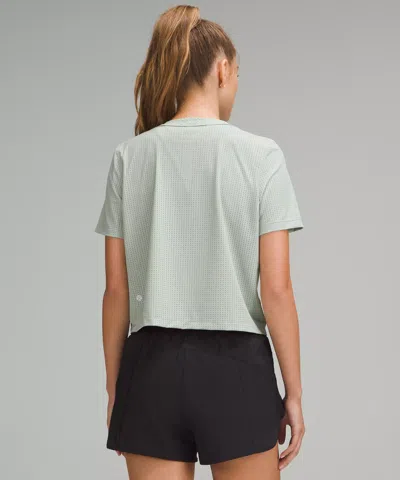 Lululemon Breathable Running Short-sleeve Shirt In Green