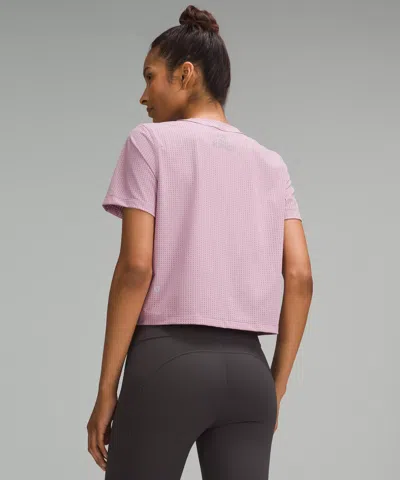 Lululemon Breathable Running Short-sleeve Shirt In Pink
