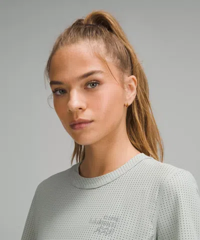 Lululemon Breathable Running Short-sleeve Shirt In Green