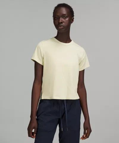 Lululemon Classic-fit Cotton-blend T-shirt In Neutral